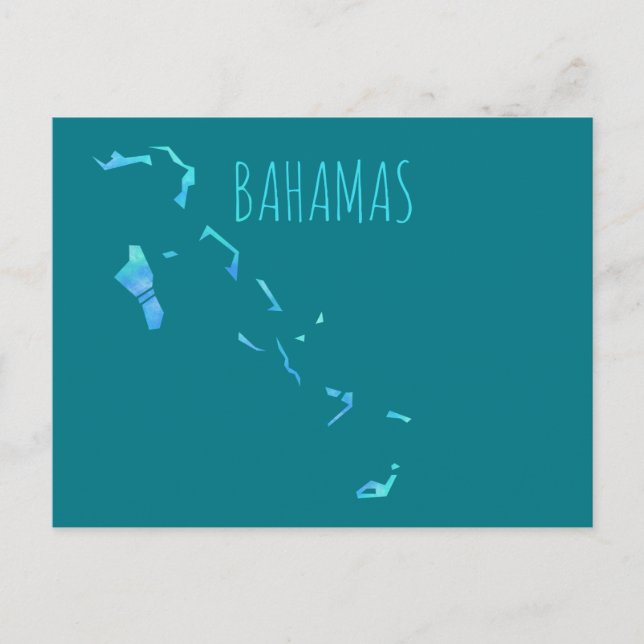 Bahamas Karte (Vorderseite)