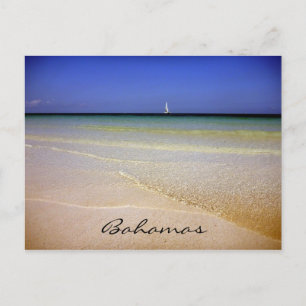 Bahamas klares Wasser Postkarte