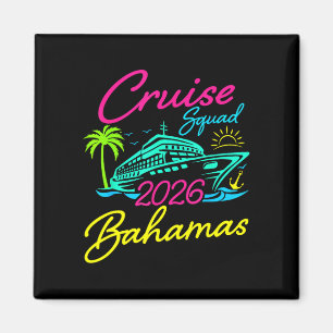 Bahamas-Kreuzfahrt-Truppe 2026 Familienurlaub pass Magnet