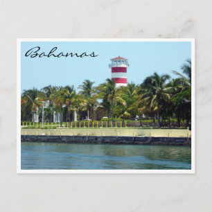 Bahamas Leuchtturm Grenze Postkarte