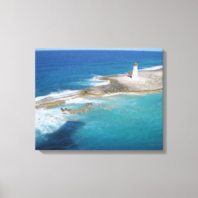 Bahamas Lighthouse Leinwanddruck (Vorderseite)