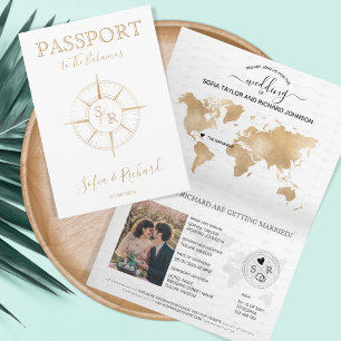 Bahamas Mariage Destination Passport Carte du mond