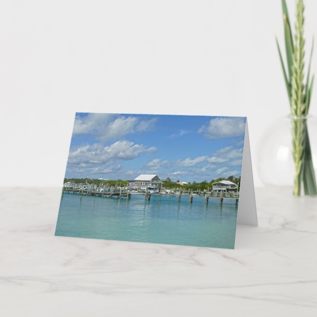 Bahamas Marina, Great Abaco Island Card Karte (Vorderseite)