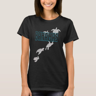 Bahamas-Meeresschildkröten Tauchen mit Schildkröte T-Shirt