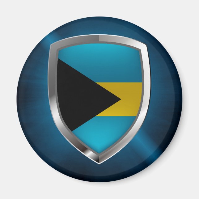 Bahamas Mettalic Emblem Magnet (Vorne)