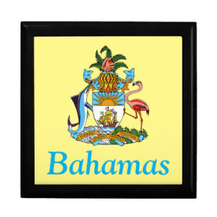 Bahamas mit Wappen (Karibisches Paradies) Erinnerungskiste