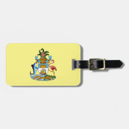 Bahamas mit Wappen (Karibisches Paradies) Gepäckanhänger