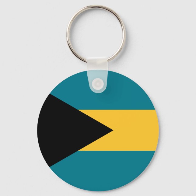 Bahamas Nationalflagge Schlüsselanhänger (Vorderseite)