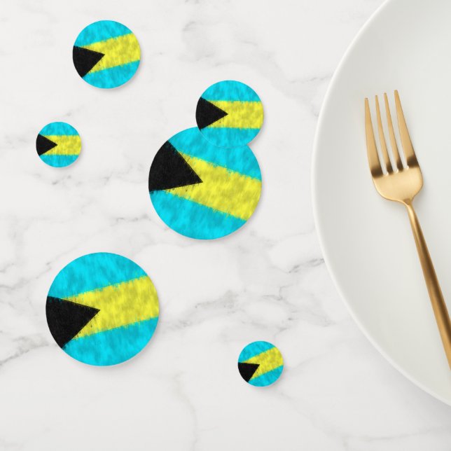 Bahamas Ölgemälde Zeichnend Konfetti (Gruppe)