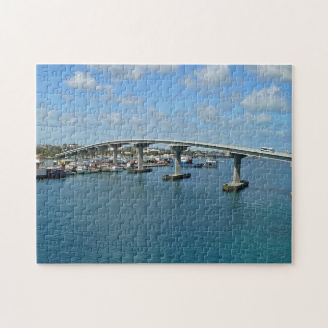 Bahamas Paradise Island Bridge View Puzzle (Horizontal)