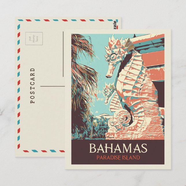 Bahamas Paradise Island, Resort Atlantis Postkarte (Vorne/Hinten)