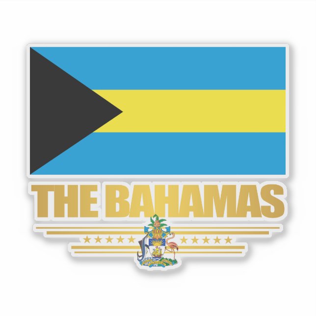 Bahamas Pride Aufkleber (Vorderseite)