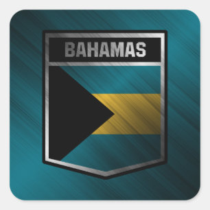 Bahamas Quadratischer Aufkleber