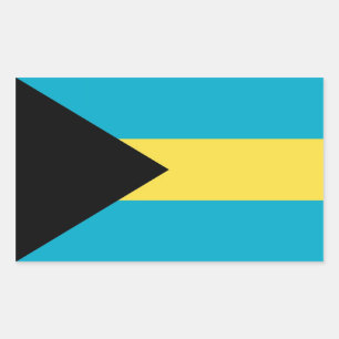 BAHAMAS RECHTECKIGER AUFKLEBER