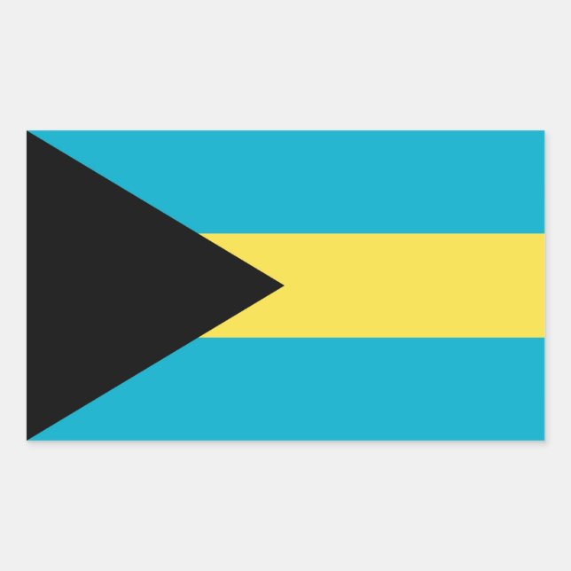 BAHAMAS RECHTECKIGER AUFKLEBER (Vorderseite)