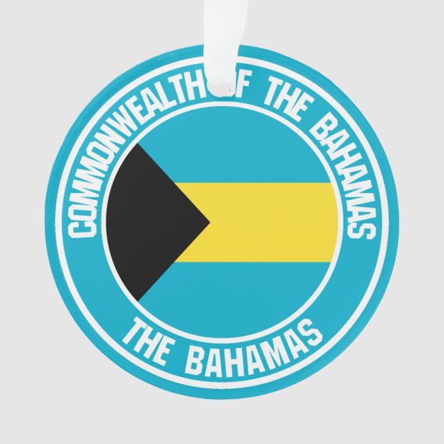 Bahamas Round Emblem Ornament (Vorderseite)