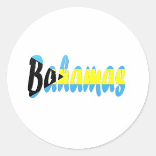 Bahamas Runder Aufkleber