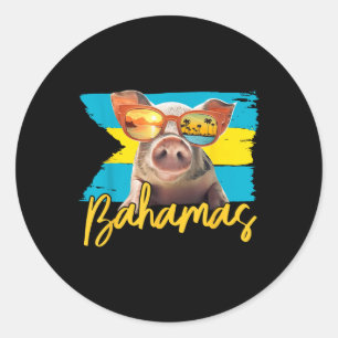 Bahamas Schwimmen Golf Karibik Beach Ausflüge Somm Runder Aufkleber