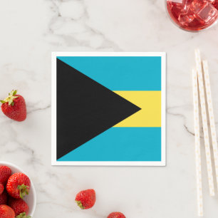 Bahamas Servietten, Party, Bahamas-Flagge Serviette