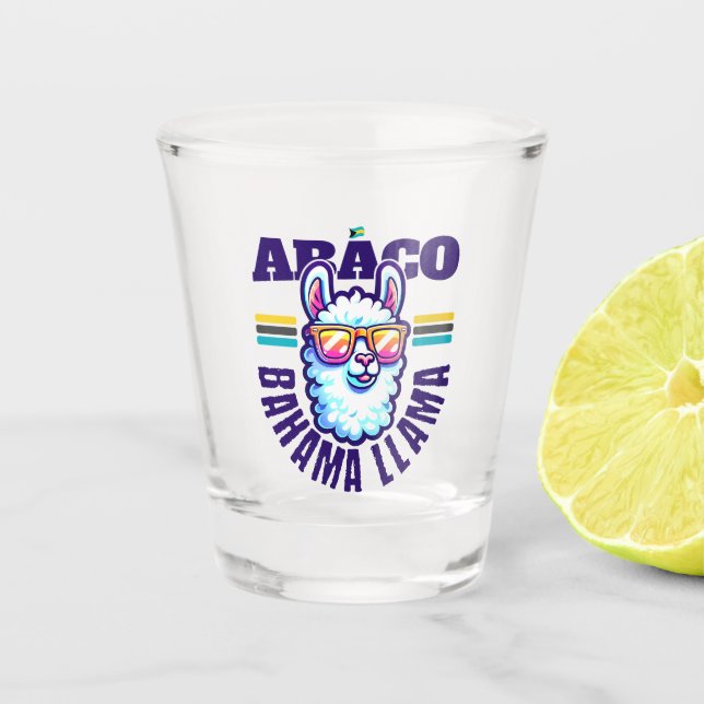 Bahamas Souvenir Geschenk: Abaco Bahamas Bahama Ll Schnapsglas (Vorderseite)