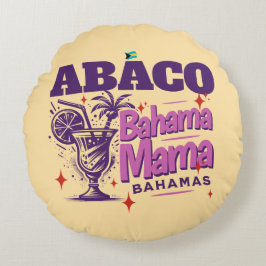 Bahamas Souvenir Geschenk: Abaco Bahamas Bahama Ma Rundes Kissen