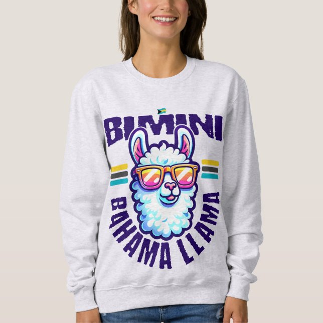Bahamas Souvenir Geschenk: Bimini Bahamas Bahama L Sweatshirt (Vorderseite)