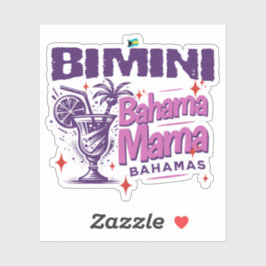 Bahamas Souvenir Geschenk: Bimini Bahamas Bahama M Aufkleber