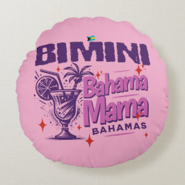 Bahamas Souvenir Geschenk: Bimini Bahamas Bahama M Rundes Kissen