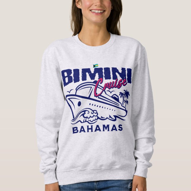 Bahamas Souvenir Geschenk : Bimini Bahamas Cruise Sweatshirt (Vorderseite)