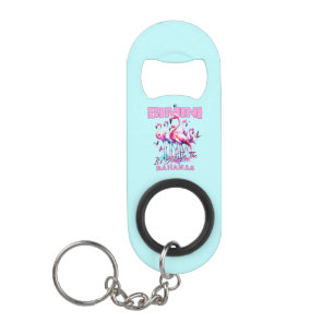 Bahamas Souvenir Geschenk : Bimini Bahamas Flaming Mini Flaschenöffner