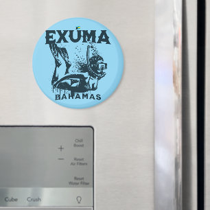 Bahamas Souvenir Geschenk: Exuma Bahamas Dive Magnet