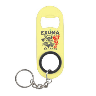 Bahamas Souvenir Geschenk: Exuma Bahamas Schwimmsc Mini Flaschenöffner