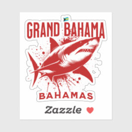 Bahamas Souvenir Geschenk: Grand Bahama Bahamas Sh Aufkleber