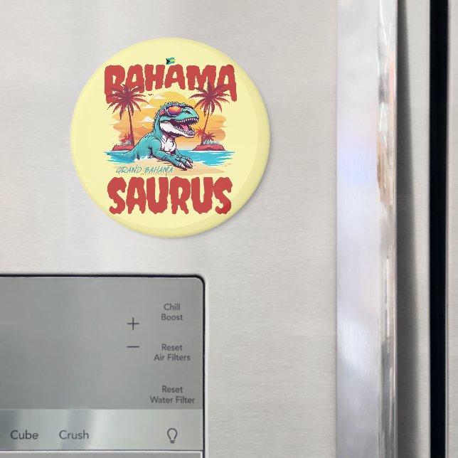 Bahamas Souvenir Geschenk: Grand Bahama Saurus T-R Magnet (In Situ (Kühlschrank))