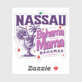 Bahamas Souvenir Geschenk: Nassau Bahamas Bahama M Aufkleber
