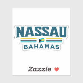 Bahamas Souvenir-Geschenk: Nassau Bahamas Unabhäng Aufkleber