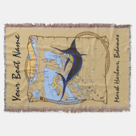 Bahamas-Speerfisch-Wurfs-Decke Decke