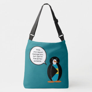 Bahamas sprechende Ms. Pinguin Tragetaschen Mit Langen Trägern