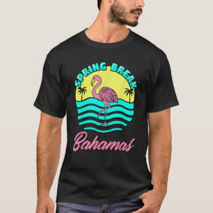Bahamas Spring Break Sonnenuntergang Grafik-Logo F T-Shirt