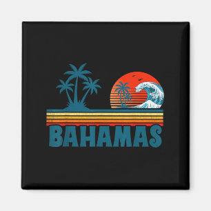 Bahamas Strand Tropischer Sommerurlaub Palmen Magnet