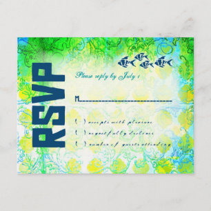 BAHAMAS UAWG Linenpapier RSVP Karte