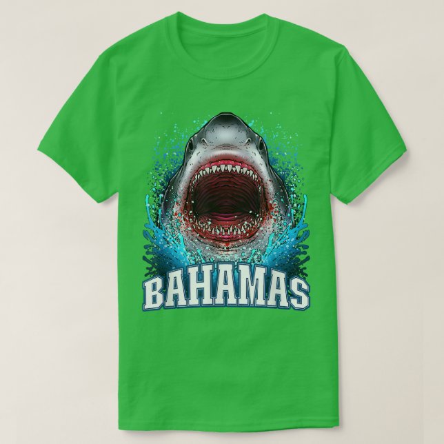 Bahamas Urlaub Great White Shark Beach Cruise Tr T-Shirt (Design vorne)