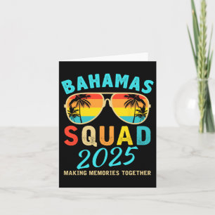 Bahamas Vacation 2025 Squad Family Friends Matchin Karte