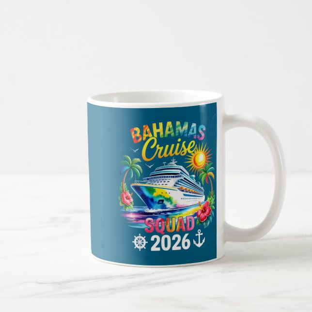 Bahamas Vacation 2026 Squad Family Friends Matchin Kaffeetasse (Rechts)