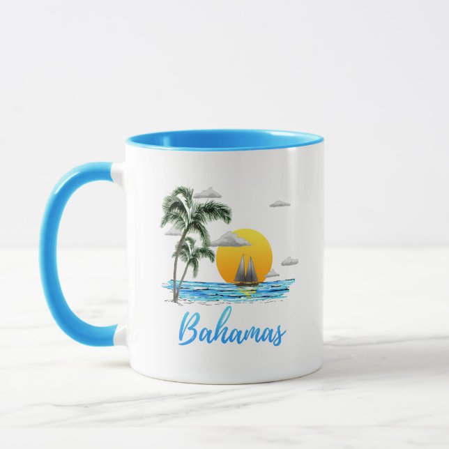 Bahamas Vacation Sailing Tasse (Links)
