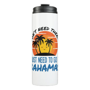 Bahamas Vacation Tropical Beach Trip Therapie Thermosbecher