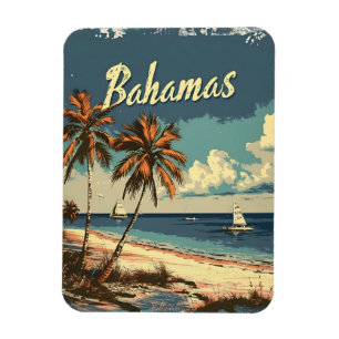 Bahamas Vintag Magnet