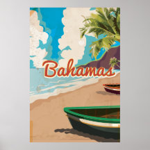 Bahamas Vintage Reiseplakat