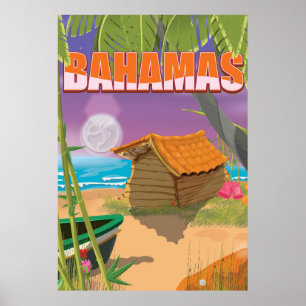 Bahamas Vintage Reiseplakat Poster