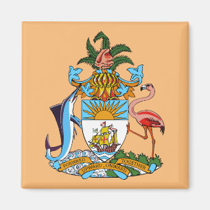 Bahamas-Wappen (Abaco, Eleuthera) Magnet